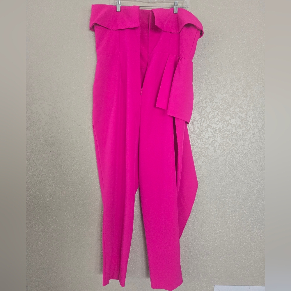 NWOT, NY&C Strapless Pink Jumpsuit XL - Picture 10 of 13